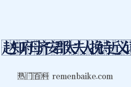 赵知府母齐安郡太夫人挽诗近义词是什么意思的图片